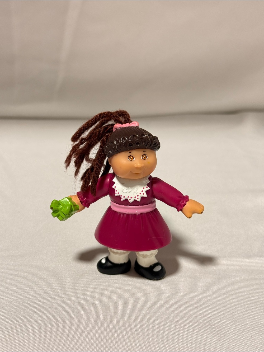 ✨3 for $15 1992 Cabbage Patch Kids PVC Mini‎ Figure Brunette Girl - See Photos